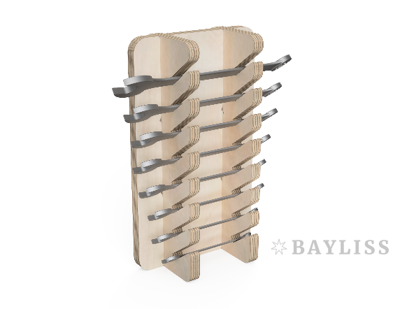 картинка Настенный держатель гаечных ключей "Ключник 50"4657840270078 от магазина BAYLISS